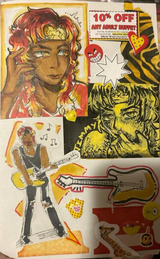 traditional mult. sprites (7$) + items (1$) + collage (3$)