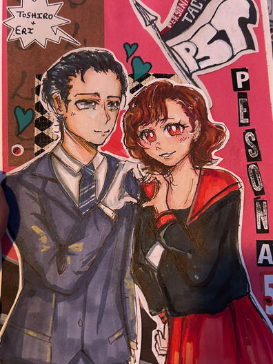 traditional halfbody (5$) + extra chara. (5$)